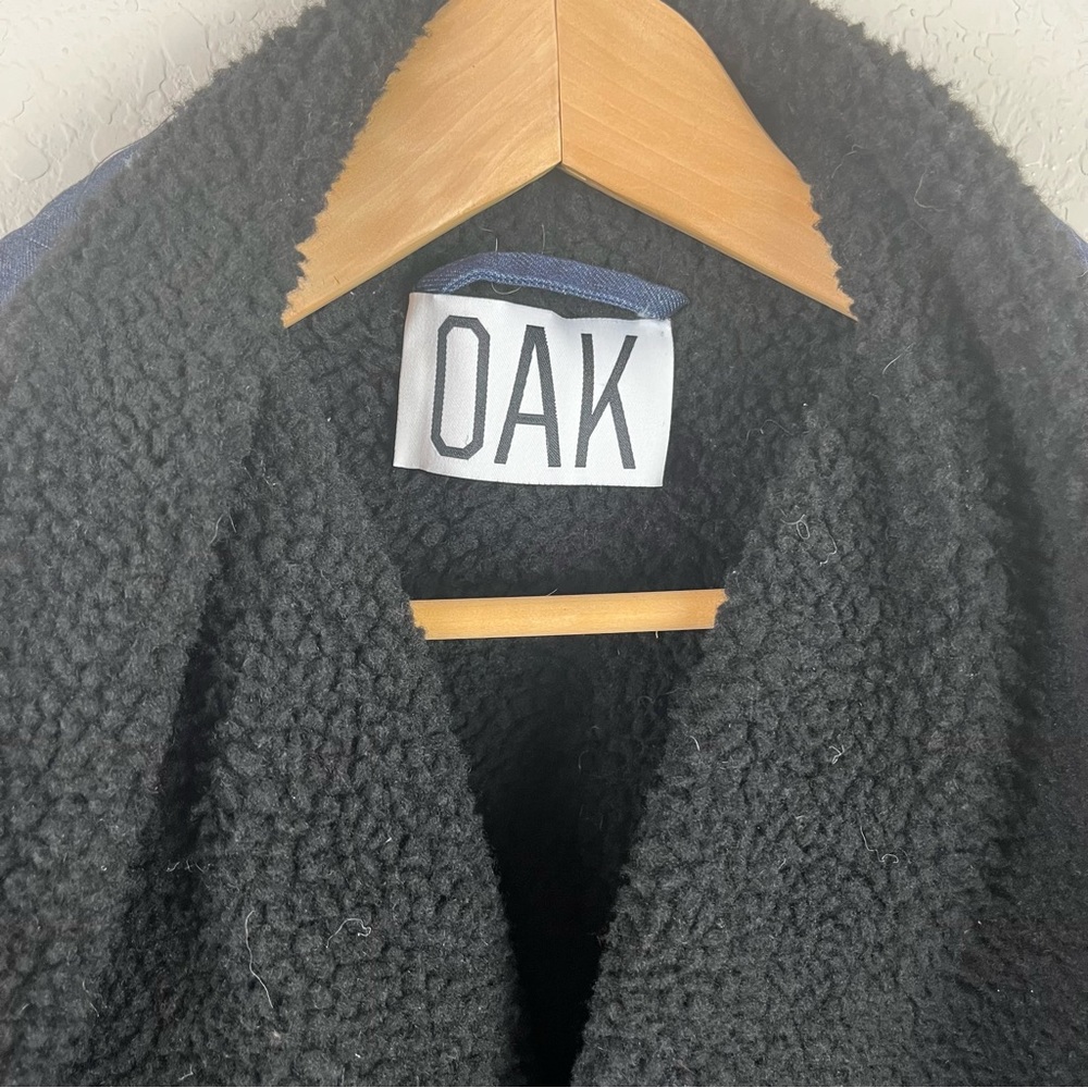 OAK NYC Jacket Denim Jean Sherpa Fleece - Picture 11 of 11